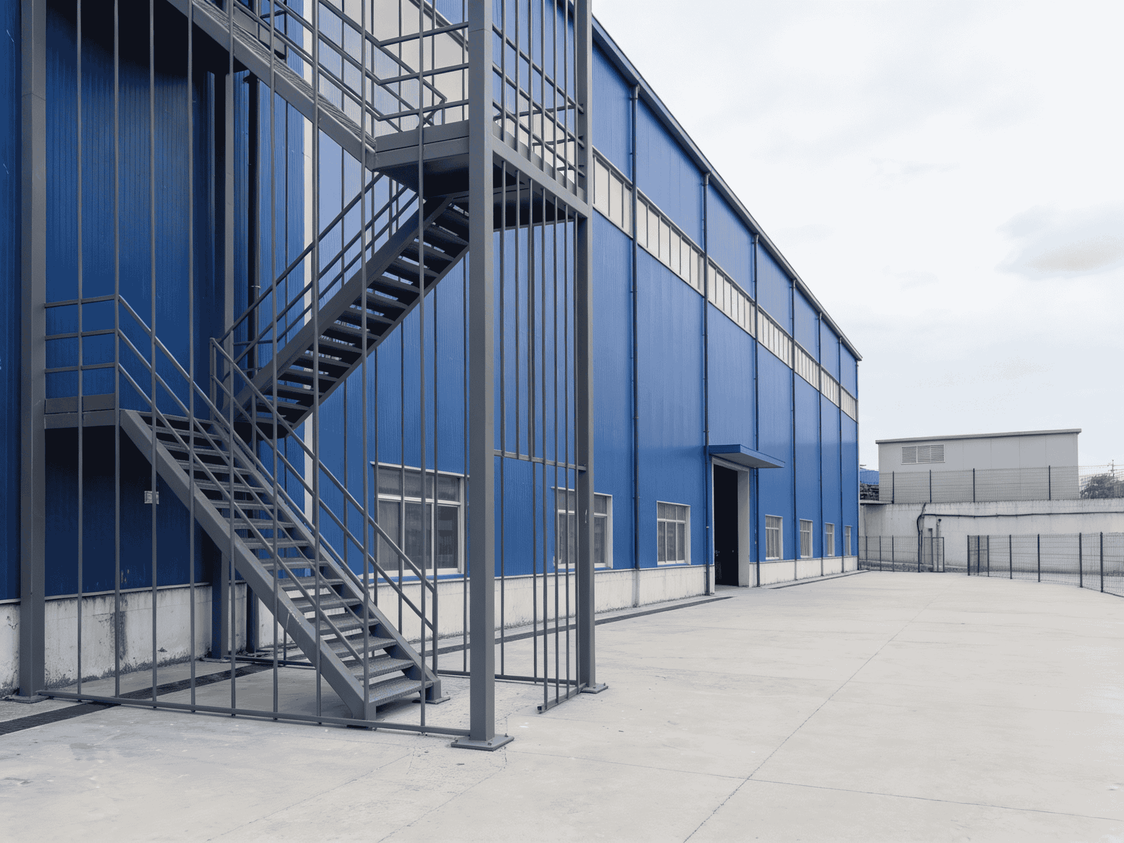 Çorlu LCW Deposu Çelik Merdiven Projesi - Görsel 4
